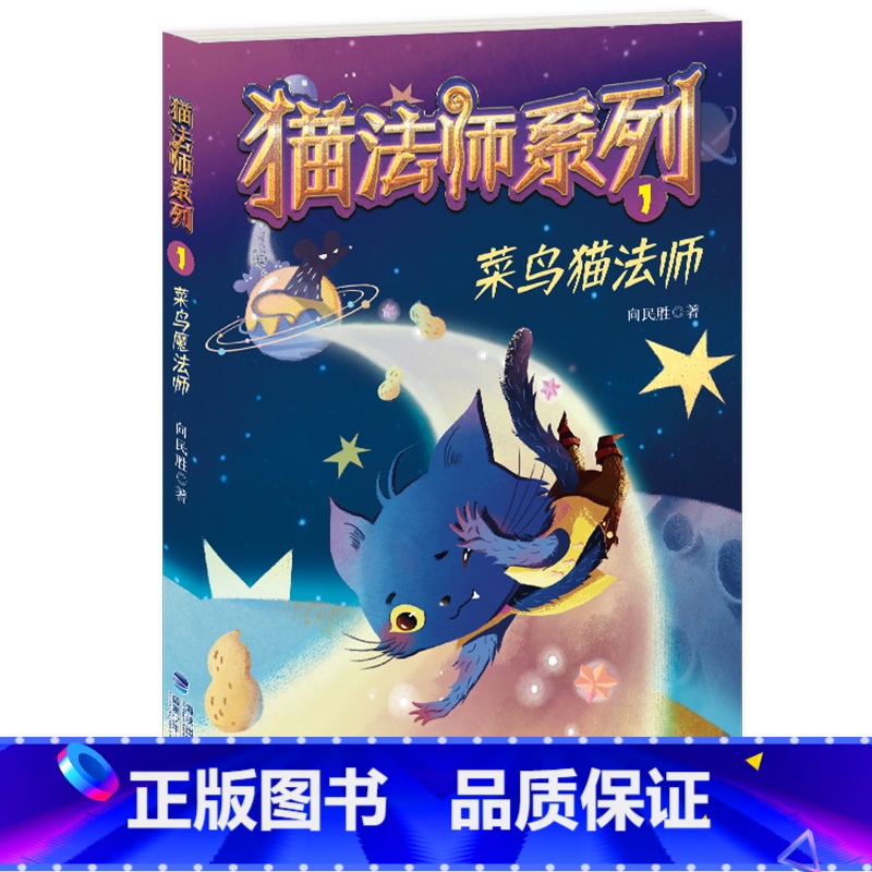 1.菜鸟猫法师 [正版]猫法师系列全套4册 全集1234册向民胜著猫的故事6-8-10岁儿童文学读物小学生三四五六年级课高清大图