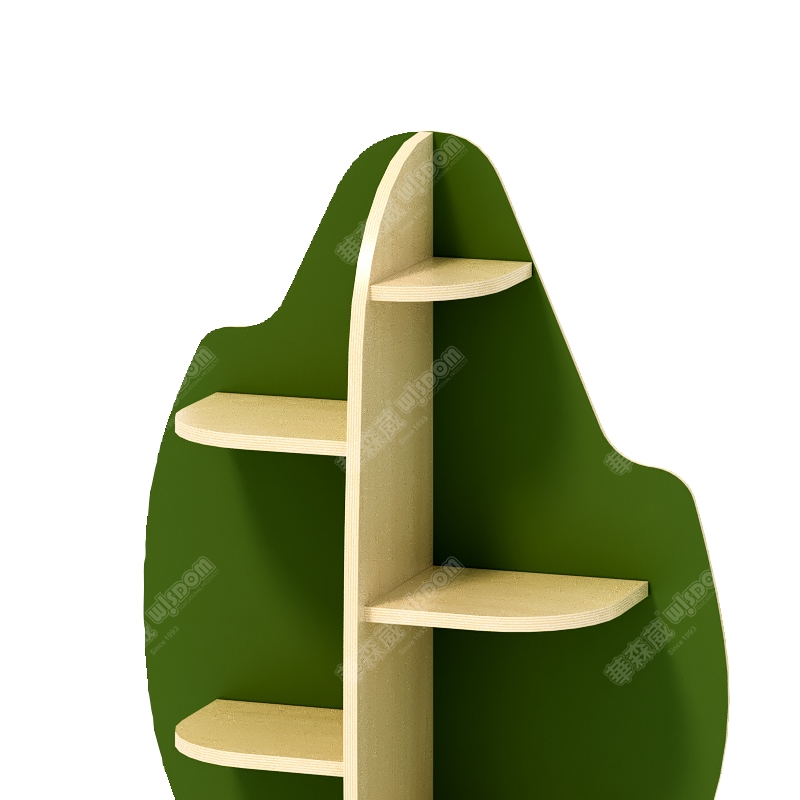 树木造型挂墙书柜 - 单树丛高清大图