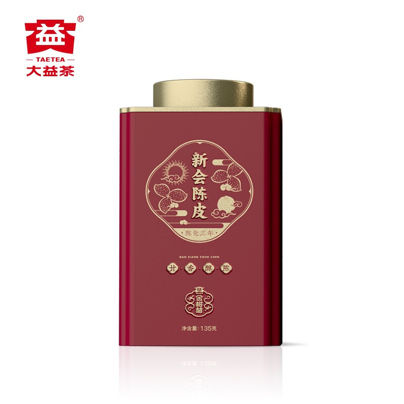 大益茶叶 养生茶 陈皮 三年陈化 135g/罐高清大图