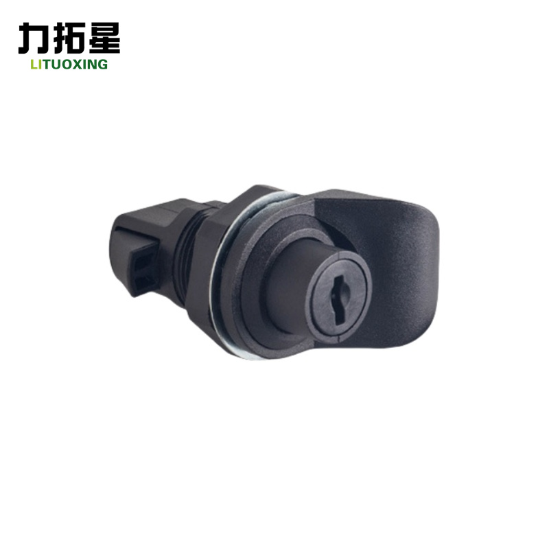 力拓星 柜门锁 塑料转舌锁 按钮锁 55mm 个高清大图