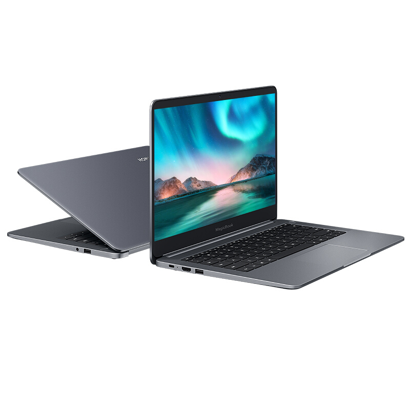 HONOR/荣耀MagicBook 2019 第三方Linux版 14英寸轻薄本笔记本电脑(AMD R5 3500U 8GB 256GB固态硬盘 星空灰)