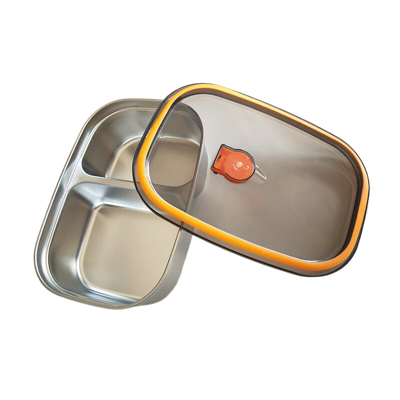 兰雅昀 316不锈钢带盖密封防漏便当盒 21.5x15x6.5cm 个高清大图