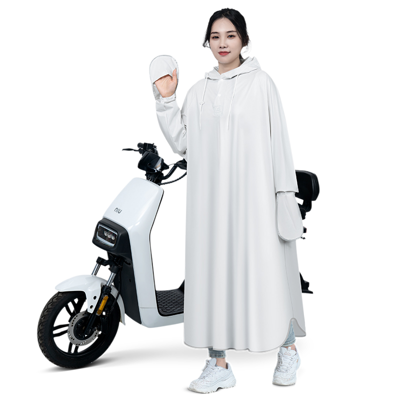 正雨雨衣女款电动电瓶车长款全身防暴雨单人骑行专用成人一体连体雨披高清大图