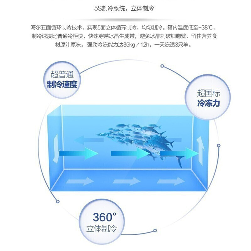 Haier/海尔冰柜超市商用大容量1028升卧式双开门冷藏冷冻转换冷柜带锁带脚轮海鲜柜大冷柜 -26度可冻1500斤