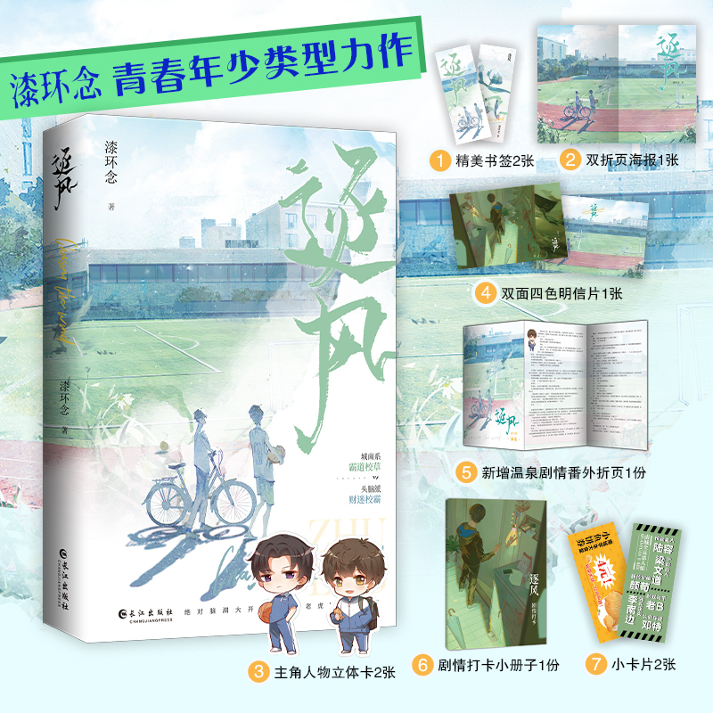 [正版]逐风 漆环念 城南霸道真校草VS头脑派财迷伪校霸 朝俞这题超纲了 双男主校园甜宠书