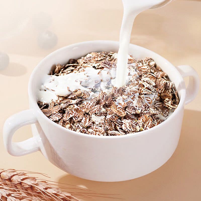 阴山优麦(YIN SHAN OATS) 阴山优麦高纤黑麦片 1.2kg/盒 燕麦片礼物图片