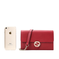 GUCCI 古驰 女包 WOC 双G互扣粒纹皮510314