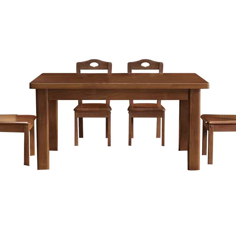 博邦瑞达 实木餐桌 1400*800*750mm(配四椅) 套