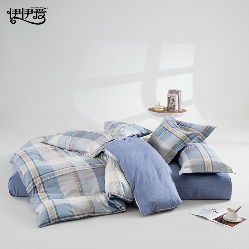 伊伊爱 YJD25343S 员工公寓歌运S系列卢卡奥四件套 200*230cm（单位：套）高清大图