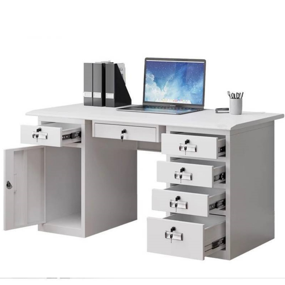 豫龙都钢制办公桌1.6m张高清大图