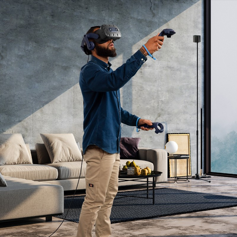 htcvivepro2专业vr眼镜套装新款5k分辨率120度视场角120hz刷新率pcvr