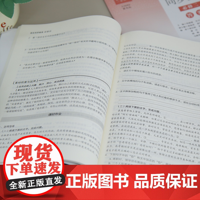 [正版新书]高中语文同步提高(必修二) 何丽丽、许兴华 清华大学出版社 同步教辅高清大图