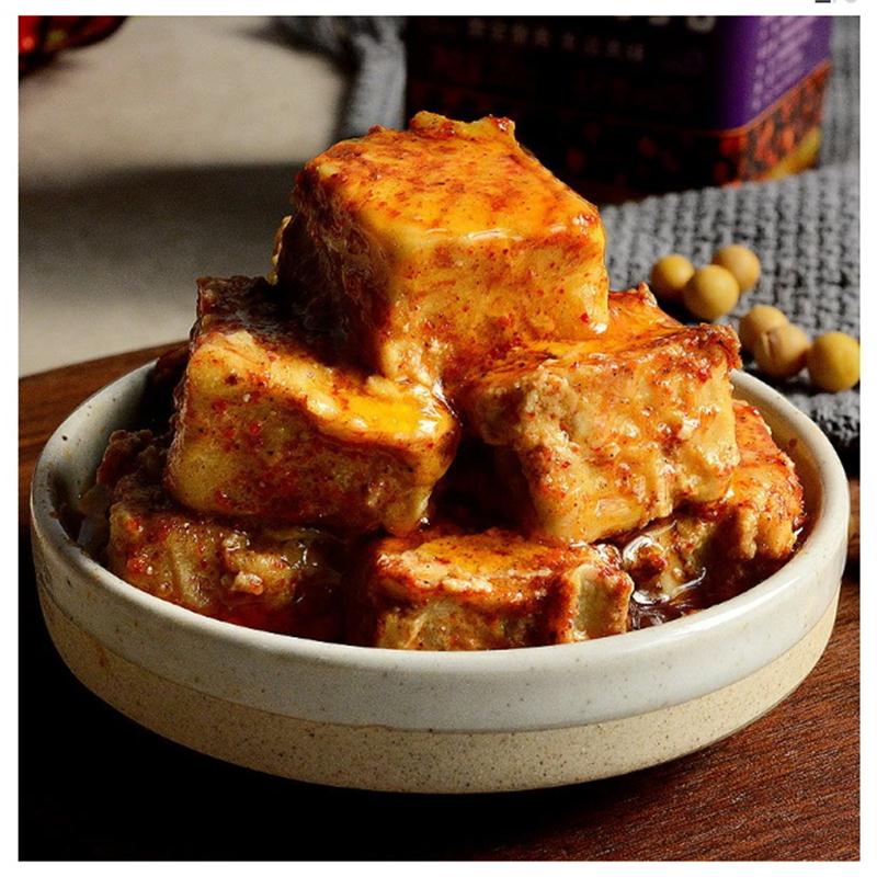食全食美腐乳258g/瓶香辣五香桂林霉豆腐乳下饭蘸酱桂林三宝特产 剁椒腐乳高清大图