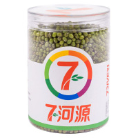 七河源 大明绿豆450g 国产食品 粮油 杂粮 绿豆 无添加 可发豆芽 打豆浆 五谷 粗粮 桶装 大米伴侣