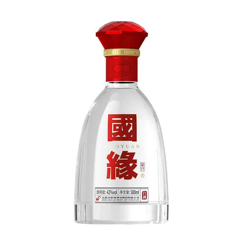 今世缘 国缘单开 幽雅醇厚型白酒 42度 500ml*1瓶 单瓶装 苏宁自营
