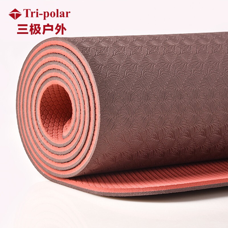 三极户外(Tri-Polar) TP1506 183*65*0.6cm 运动垫 瑜伽垫 (计价单位:个) 素白蓝底高清大图