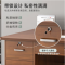 电脑桌台式简约办公书桌 [五抽带柜]胡桃色120*60cm 单位:个 货期20天