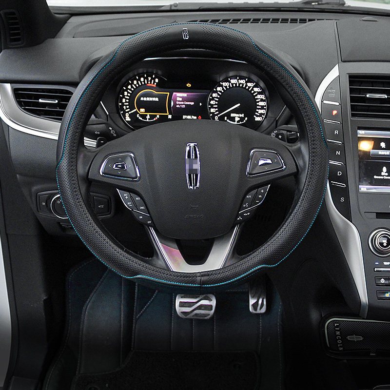 适用于林肯真皮方向盘套 MKC MKX MKZ MKT 领航员汽车专用方向套