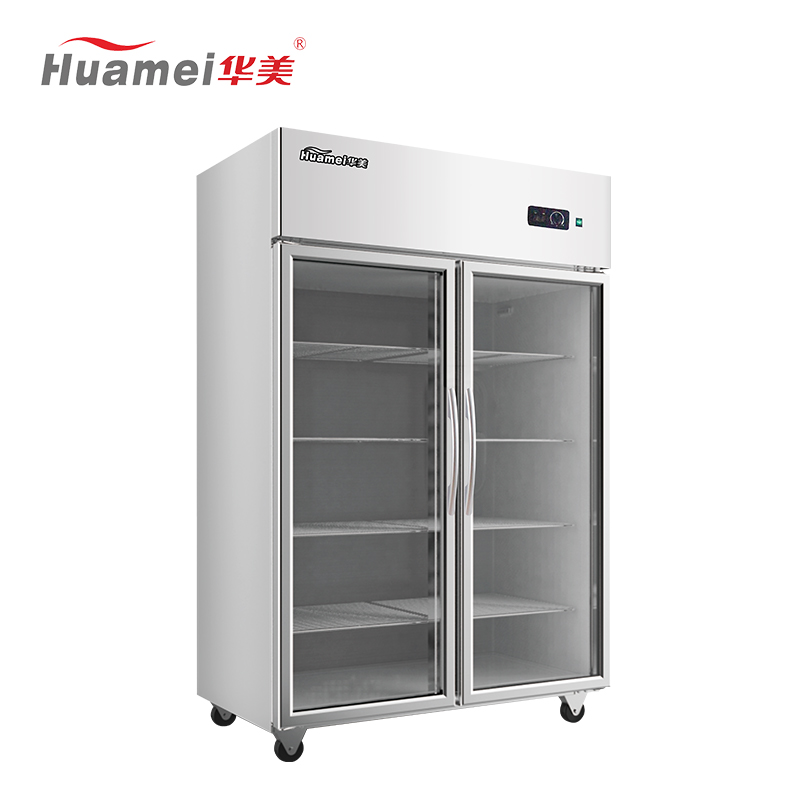 华美(huamei)800升双门立式对开门 麻辣烫展示柜冰柜 商用保鲜冷柜