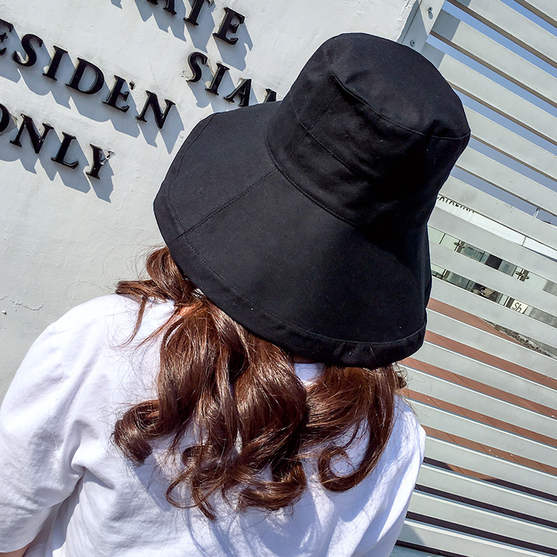 遮阳帽子女夏天太阳帽日系渔夫帽凉帽女防晒可折叠帽旅游帽春秋季