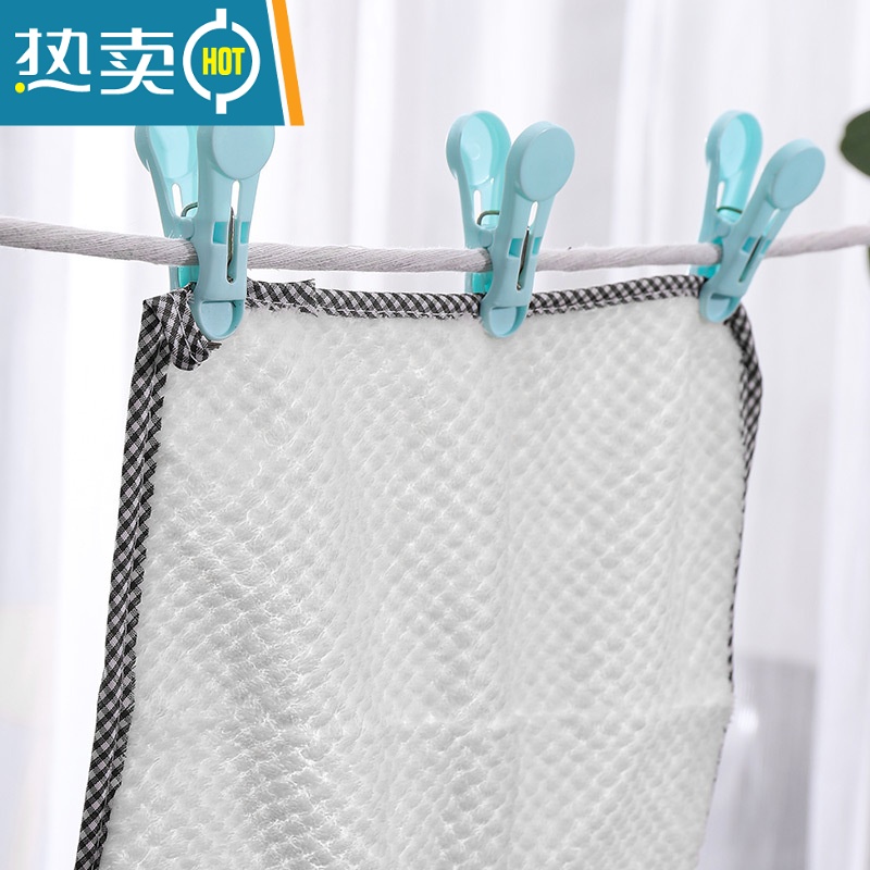 敬平防风衣夹塑料可爱彩色晾衣夹晒衣服内裤夹子小多功能家用固定被夹 01#24个装送收纳篮[收纳篮颜色随机]高清大图