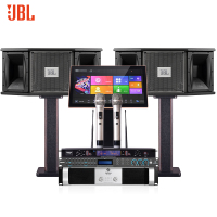 JBL KM208家庭ktv音响套装 全套卡拉OK家用客厅K歌音箱功放点歌机