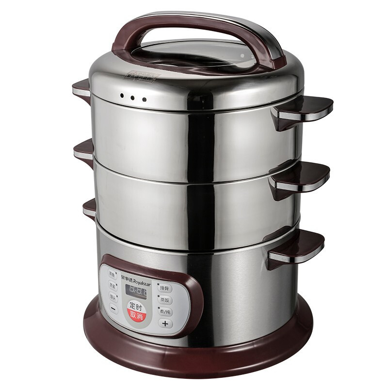荣事达zg13b2(d) 电蒸锅 多功能不锈钢蒸锅电蒸锅双层蒸