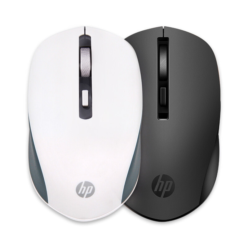 惠普(HP) S1000无线蓝牙鼠标办公鼠标轻音金属防滑滚轮笔记本电脑台式机通用 白色[双模款]