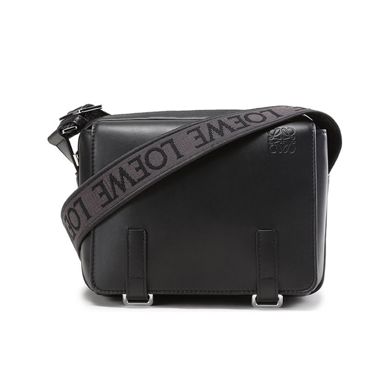 罗意威loewe男士军事风格系列牛皮革邮差包单肩斜挎包超小号b553a72