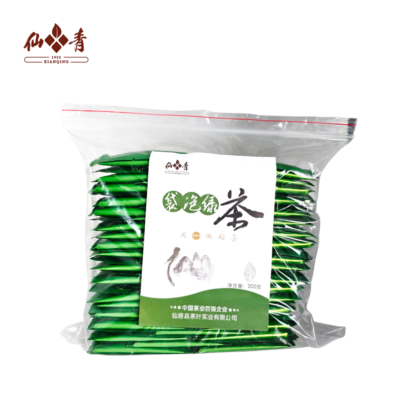 仙青袋泡绿茶200g/盒高清大图