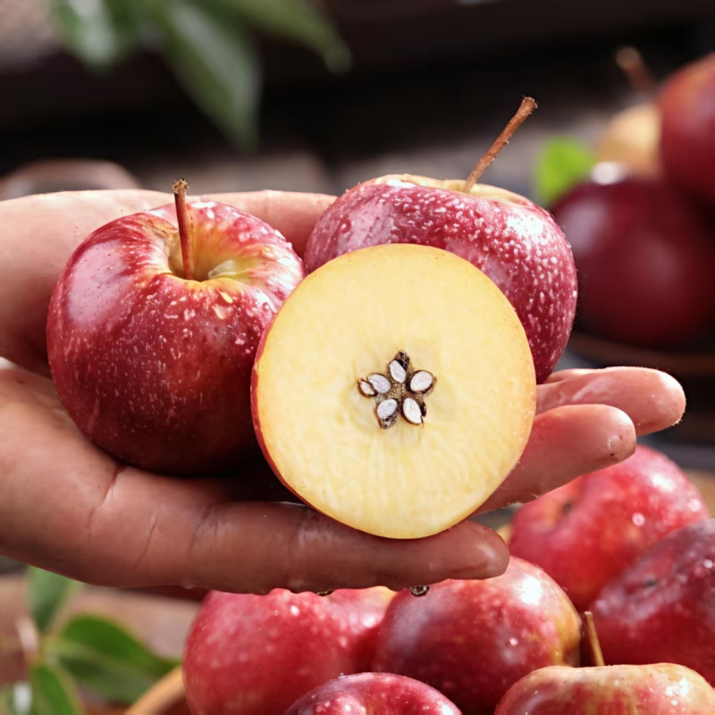 [西沛生鲜]东北龙丰果 净重3斤 单果30-40g 大秋果新鲜水果当季海棠果沙果酸甜特产小苹果整箱高清大图