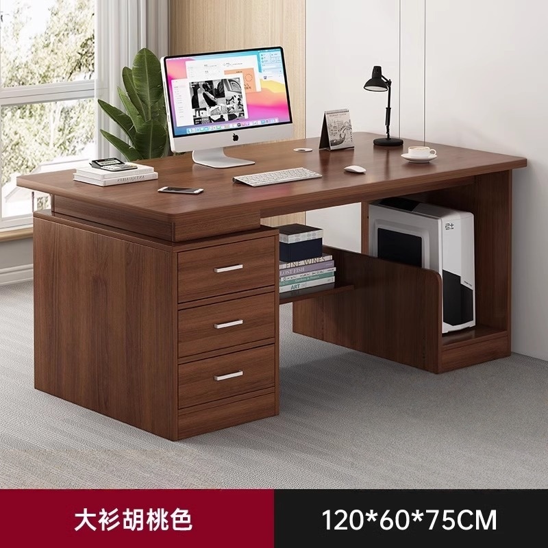 攸形木质办公桌1200*600*750mm张高清大图