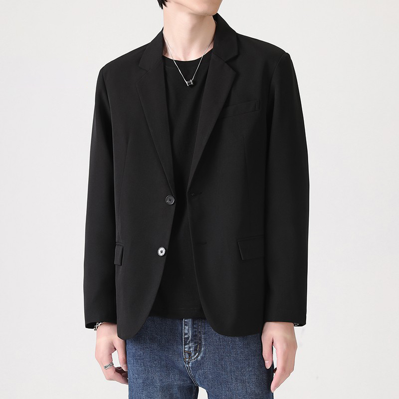 啄木鸟轻熟风西装外套男士商务休闲西服2025新款秋冬季正装礼服服高清大图