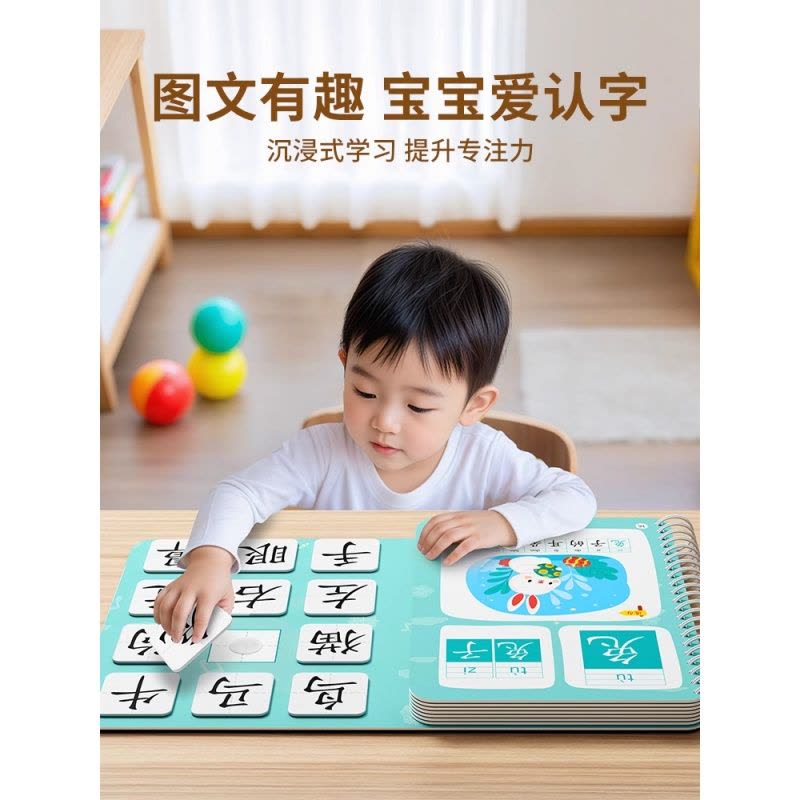 识字书幼儿认字早教安静书儿童启蒙幼儿园认字全套宝宝识字卡片图片