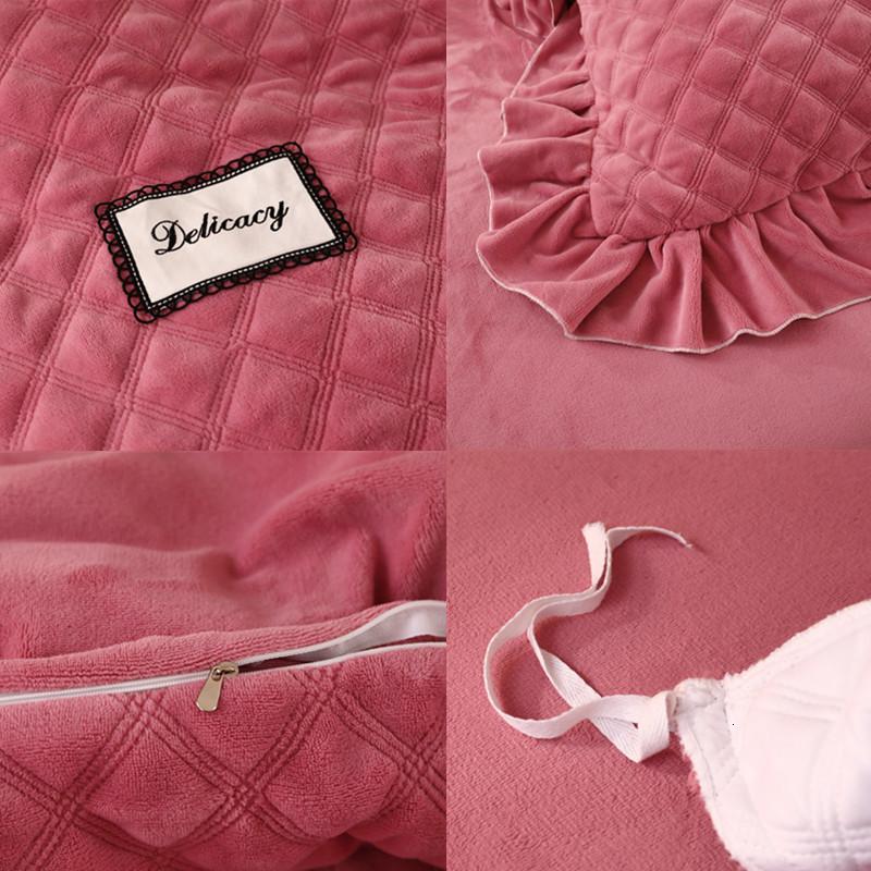 加厚床裙被子四件套床单1.8m床上双面水晶法被套_23高清大图