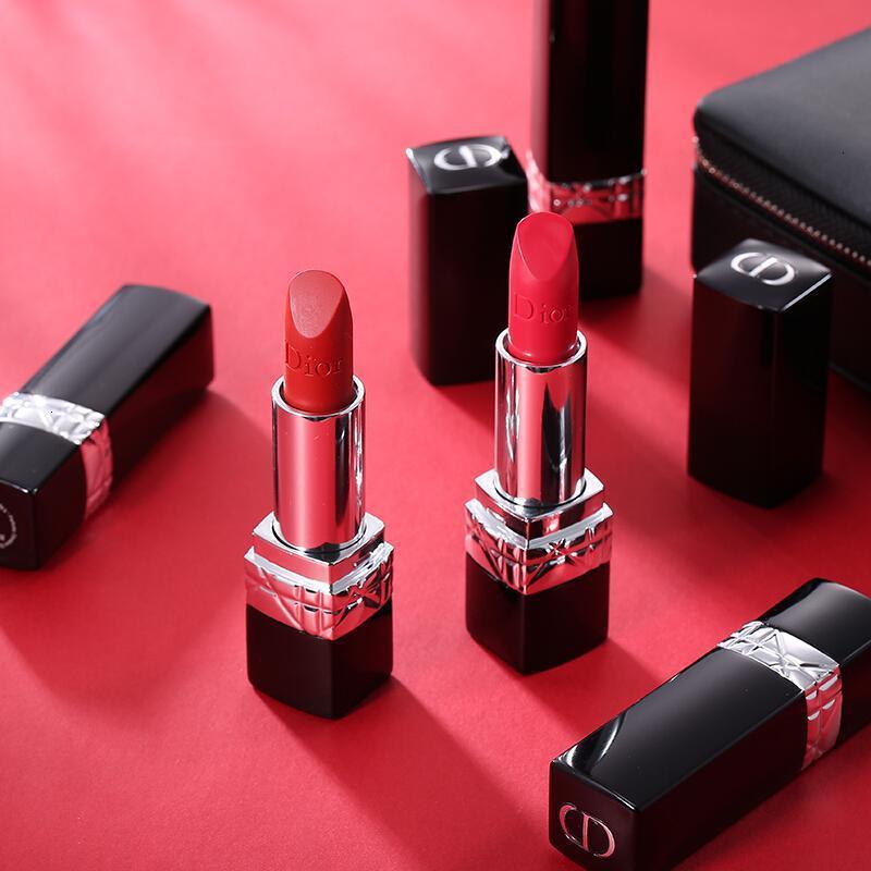 （专柜正品）迪奥口红 Dior 烈艳蓝金唇膏女士滋润口红999哑光/888/080/028/ 520#桃红色