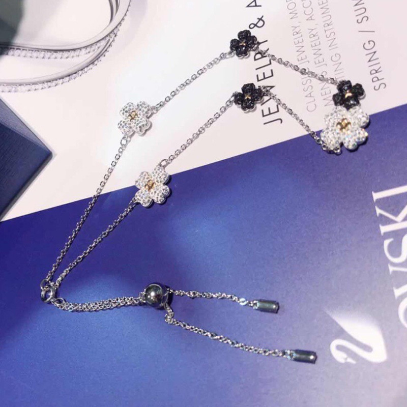 SWAROVSKI施华洛世奇 LATISHA束颈女士项链 花朵小花造型人造水晶项链 海外采购 全国联保5389491
