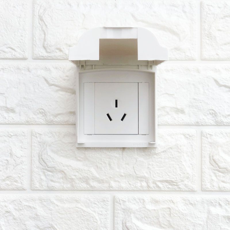 户外防水插座明装一开五孔10a带开关家用电源插座室外防雨防水盒