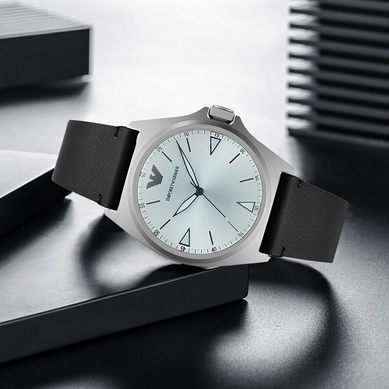 armani阿玛尼手表女黑色气质女款手表生日礼物送女友ar11308