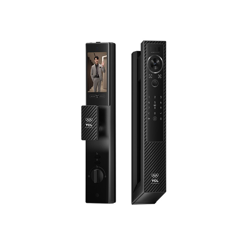 TCL X9S Max 智能门锁 Max高清大屏智能门锁 碳纤维AI人脸掌静脉门锁