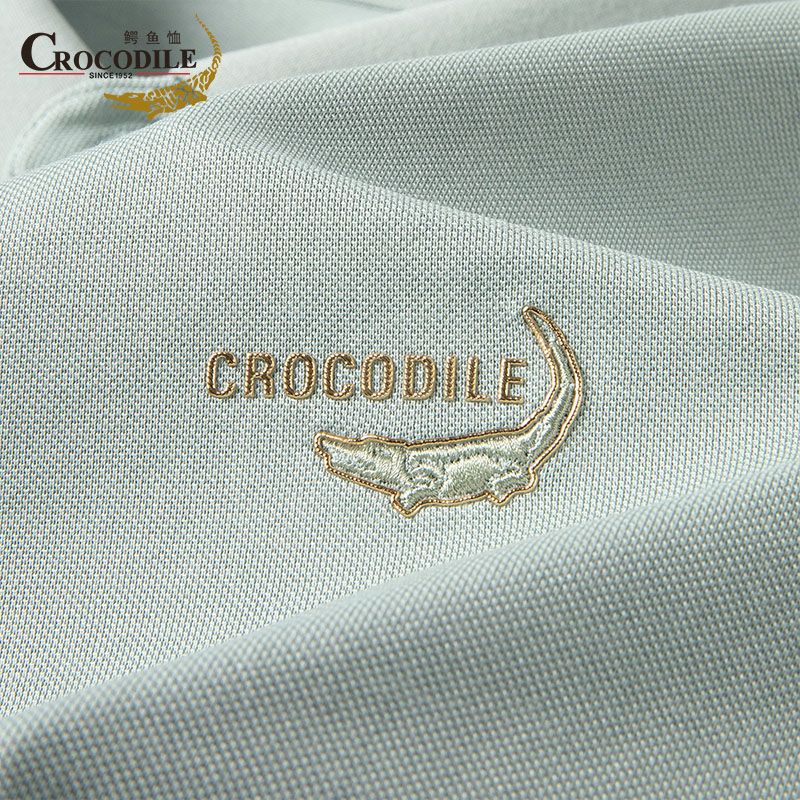 鳄鱼恤CROCODILE 男士短袖polo衫商务休闲夏季中青年透气舒适上衣高清大图