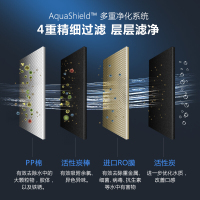 飞利浦(PHILIPS) 家用净水器Erie600 一级水效 1.7L/min末端流速 纯/净双出水RO反渗透纯水机AU