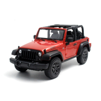 美驰图 合金车模1:18jeep 牧马人 罗宾汉 越野 车模 SUV仿真汽车模型 收藏送礼 摆放 敞篷橙