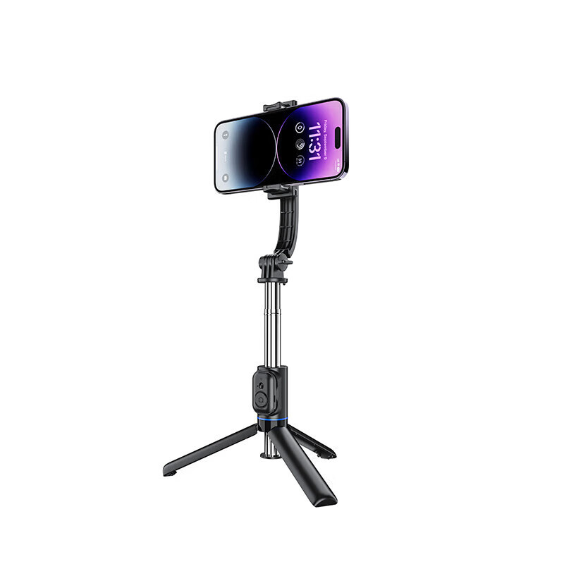 RECCI锐思RSS-W03蓝牙遥控拍照 手机夹可360度旋转轻松切横屏 自拍杆高清大图