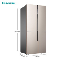 海信(Hisense)BCD-459WTDVBPI/Q 459升 十字对开门冰箱 变频智能 风冷无霜 电脑控温(流光金)