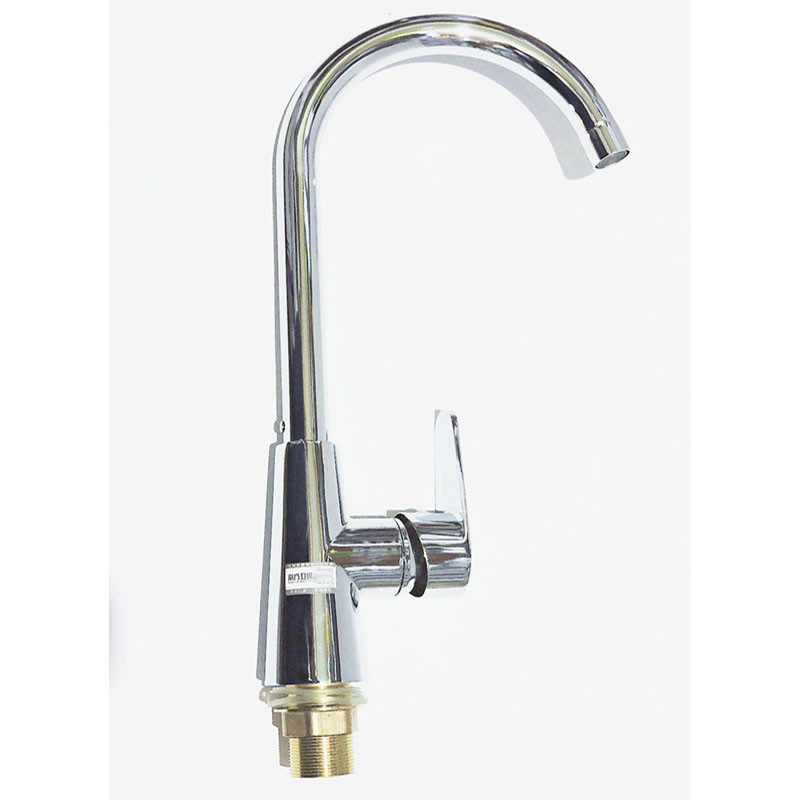 南方卫通 冷热混合水龙头 铜红冲女神菜盆水龙头+2根进水软管 NF-031 个高清大图