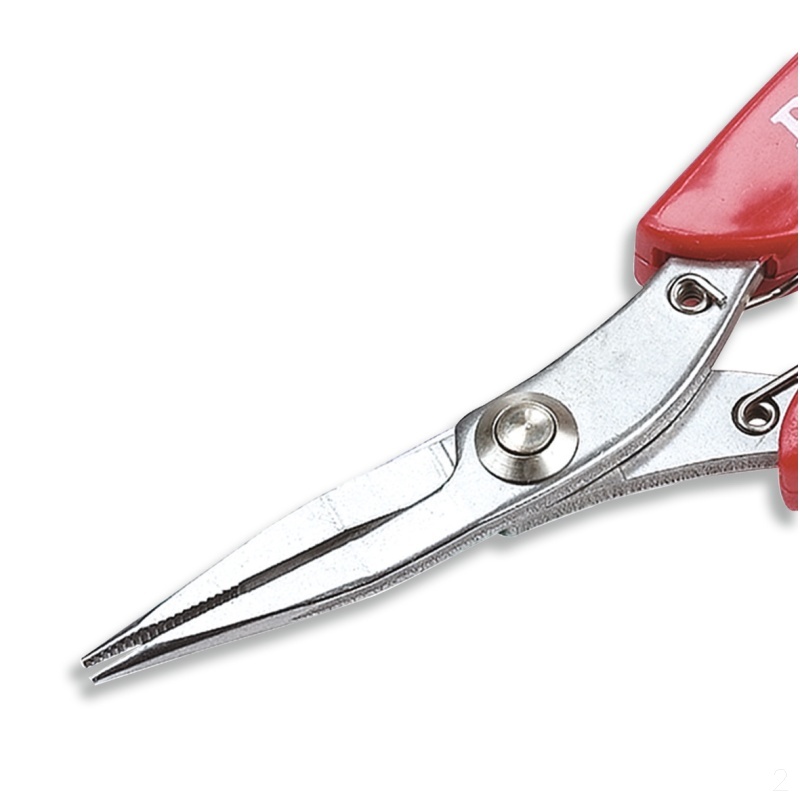 宝工 Pro’sKit 1PK-396B 不锈钢红柄有牙尖嘴钳(130mm)(包装数量 1把)高清大图