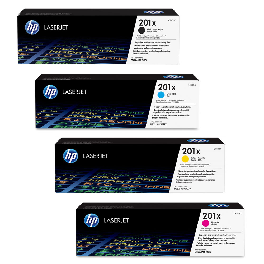 惠普(HP)CF402X 201X 高容黄色硒鼓(适用LaserJet M252dw/n M274n M277dw/n)高清大图