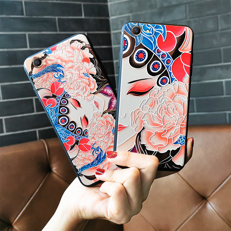 oppoa83手机壳a11x浮a79戏剧a91京剧a8花旦a73防摔a7x软硅胶a59全包s