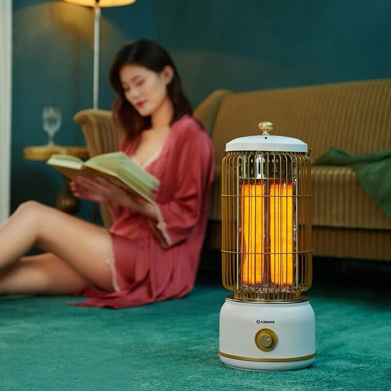 艾美特(Airmate)取暖器WR8-X4-1家用鸟笼小太阳节能速热柔光低噪复古小型电暖气暖风机 2档调节 倾倒断电高清大图